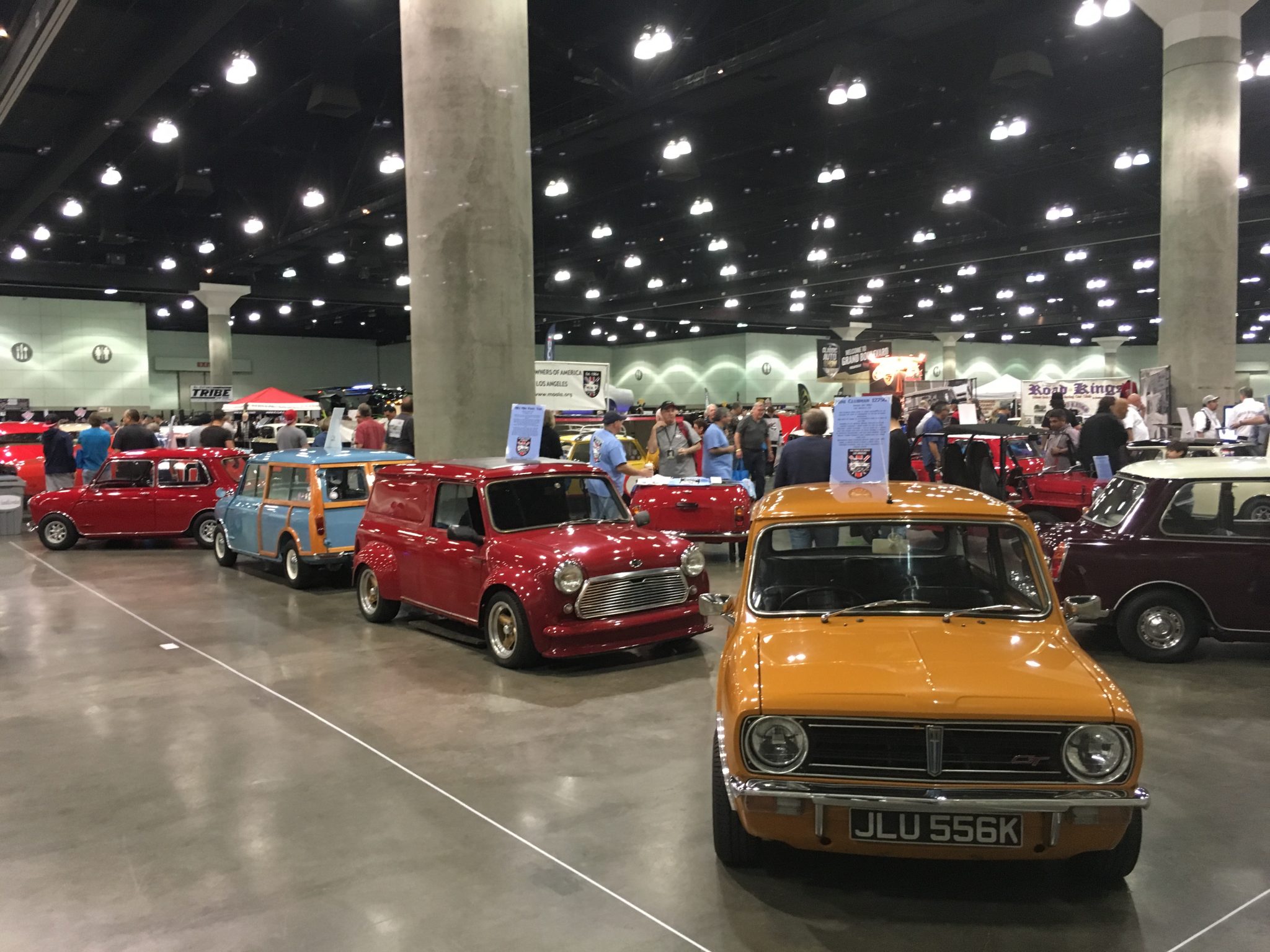 It’s amazing how popular Minis are in the US and there were plenty of examples on display. No doubt the original Italian job movie is responsible. 